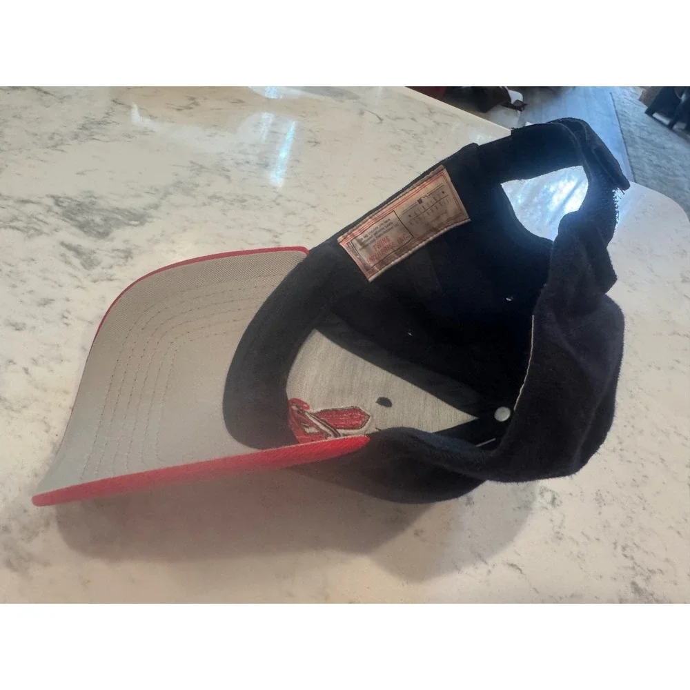 Vintage Cleveland Indians Hat Twins Enterprise Chief Wahoo MLB Navy Red Cap OSFA